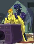  anthro anthrofied breasts equine eyewear female friendship_is_magic grin hi_res horse male male/female mammal my_little_pony nipples nude open_mouth pegasus pony sex siberwar spitfire_(mlp) tongue tongue_out wings wonderbolts_(mlp) 