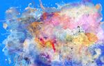  pop_art rainbow surreal watercolor wayukako 