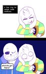  :p =_= asriel_dreemurr caught comic_sans commentary cookie_jar gameplay_mechanics grin hood hoodie koalacola monster_boy multiple_boys sans shirt skeleton smile spoilers striped striped_shirt sweat sweating_profusely tongue tongue_out undertale what_if wide-eyed 