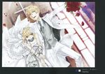  bondage dress fate/stay_night fate/zero gilgamesh_(fsn) saber scanning_artifacts tagme wedding_dress 