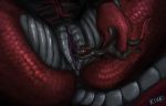  2015 anus clitoris clothed clothing dolphy_(character) female fish kiva~ licking licking_lips lizard male marine micro partially_clothed penetration pussy red_scales reptile scales scalie shark spreading tongue tongue_out unbirthing vore 