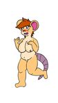  2016 aetherouranos anthro blush breasts female fur mammal mouse nude pips rodent simple_background slightly_chubby solo white_background 