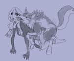  bestiality canine female feral from_behind_position humanoid link_(wolf_form) male male/female mammal midna midna_(human) monochrome nintendo sex simple_background the_legend_of_zelda twili twilight_princess ungulatr video_games wolf 