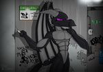  abs black_scales dragon ender_rednen grin l-tech-e-coyote-l muscular purple_eyes scales underground 