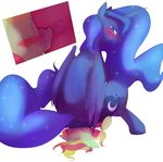  2016 ambiguous_gender anus blush butt cutaway cutie_mark dotkwa duo earth_pony equine eyes_closed facesitting fan_character feathered_wings feathers female feral friendship_is_magic hair half-closed_eyes hooves horn horse long_hair mammal multicolored_hair my_little_pony pony princess_luna_(mlp) simple_background two_tone_hair white_background winged_unicorn wings 