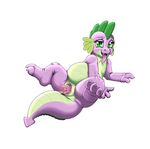  2013 clitoris crossgender dragon female feral friendship_is_magic green_eyes kitsune_youkai my_little_pony penetration purple_body pussy scalie simple_background solo spike_(mlp) vaginal vaginal_penetration white_background 