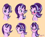  &lt;3 2016 absurd_res blush darkpotzm equine eyes_closed female feral friendship_is_magic hair hi_res horn looking_at_viewer mammal multicolored_hair my_little_pony open_mouth simple_background smile solo starlight_glimmer_(mlp) tongue tongue_out two_tone_hair unicorn 