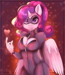  &lt;3 2016 anthro anthrofied breasts cleavage clothed clothing equine feathered_wings feathers female friendship_is_magic hair horn looking_at_viewer mammal multicolored_hair my_little_pony princess_cadance_(mlp) purple_eyes solo standing winged_unicorn wings yukomaussi 