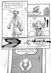  2016 anthto canine clothed clothing comic digital_drawing_(artwork) digital_media_(artwork) english_text feet fur hi_res male mammal monochrome mouse nintendo pok&eacute;mon rodent running ryusuke573 spa teeth text tongue tongue_out video_games xalex14 