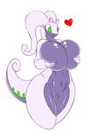  &lt;3 anthro big_breasts breast_fondling breast_grab breast_squish breasts clitoris dragon female fondling gastropod goodra green_eyes hand_on_breast huge_breasts navel nintendo pok&eacute;mon pussy r-mk scalie thick_thighs video_games voluptuous wide_hips 