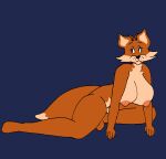  anthro big_breasts breasts canid canine fox genitals gynomorph intersex karen_the_fox_(mexicommie) mammal mexicommie nipples nude penis red_fox sitting solo thick_thighs trans_(lore) trans_woman_(lore) 