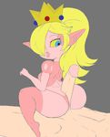  alternate_species big_butt blonde_hair blue_eyes butt edit female grey_background hair hi_res hot_dogging huge_butt human imp interspecies male mammal mario_bros nintendo outta_sync penis ponytail princess_peach simple_background thick_thighs video_games yellow_sclera 