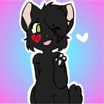  &lt;3 :3 :d anime blush cat cute darkgrim2 digital_media_(artwork) emo feline friendly girly goth happy looking_at_viewer male mammal no_clothes nude one_eye_closed pads_(disambiguation) safe simple_background solo tag tagme ukedog wink 