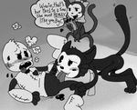  &lt;3 anthro black_and_white blank_(fnac) blush candy_(fnac) cat cindy_(fnac) cunnilingus dialogue english_text eyelashes feline female five_nights_at_candy&#039;s food ghost_(artist) humanoid licking male male/female mammal masturbation monochrome open_mouth oral penis popcorn pussy pussy_juice retro sex speech_bubble text thought_bubble tongue tongue_out toony vaginal voyeur 