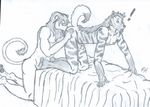  ! anal anthro butt erection feline hyena lion male male/male mammal nude oral penis rimming sex simple_background sketch striped_hyena surprise white_background 