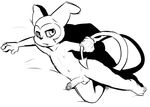  anthro anthrofied balls barefoot bed black_and_white circumcised dacad digimon erection holding_tail humanoid_penis imp impmon looking_at_viewer lying male monochrome navel neutral_expression nipples nude on_bed on_side penis pinup plantigrade pose solo spade_tail 