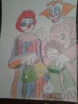  chara_(undertale) crossover killer_klowns_from_outer_space traditional_media_(artwork) undertale unknown_species video_games 