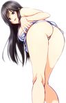 846-gou ass black_hair blue_eyes blush breasts dead_or_alive highres kokoro_(doa) large_breasts long_hair solo 