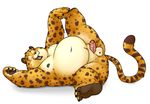  balls benjamin_clawhauser cheetah disney feline krone-fire male mammal penis slightly_chubby solo zootopia 