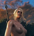  breasts ciri nipples nude scares the_witcher the_witcher_3 white_hair 