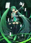  absurdres aqua_eyes aqua_hair charimei detached_sleeves hatsune_miku highres legs lips long_hair solo thighhighs twintails vocaloid 