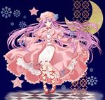  bad_id bad_pixiv_id blue_eyes hat long_hair lunica patchouli_knowledge purple_hair ribbon solo touhou 