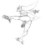  2016 action_pose angry anthro anus blaziken breasts female guoh nintendo nude pok&eacute;mon pussy side_boob simple_background solo video_games white_background 
