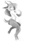  dogyd faun female fur hair mammal monochrome nude satyr solo 