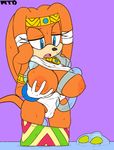  2016 anthro areola big_breasts breasts chaos_(sonic) echidna erect_nipples female huge_breasts male mammal marthedog monotreme nipples sonic_(series) tentacles tikal_the_echidna 