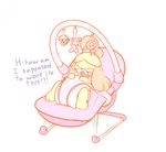  ageplay animal_crossing babying blush chair diaper embarrassed isabelle_(animal_crossing) nintendo restricted sir-dancalot video_games 