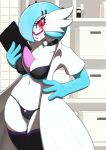  clipboard clothed clothing dr._voir eyewear female gardevoir glasses humanoid lab_coat nintendo panties pok&eacute;mon pok&eacute;mon_(species) shiny underwear unousaya video_games 