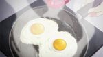  animated animated_gif eggs food frying_pan musaigen_no_phantom_world steam 