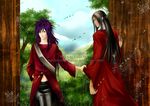  2boys male multiple_boys naruto senju_hashirama uchiha_madara yaoi 