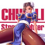  breast_hold chinadress chun_li fish.boy pantyhose street_fighter 