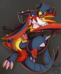  1girl animal_penis bestiality braixen creature cum cum_in_pussy garchomp gen_4_pokemon gen_6_pokemon hetero highres knotted_penis mega_garchomp niro_(xnirox) penis pokemon pokemon_(creature) sex vaginal 