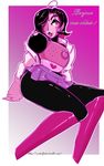  &lt;3 &lt;3_eyes 2016 arnachy clothing dialogue english_text female machine mettaton robot solo text undertale undressing video_games 