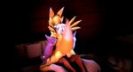  3d_(artwork) animated anthro butt canine digimon digital_media_(artwork) duo evilbanana female fox human interspecies larger_female male male/female mammal penetration renamon sex size_difference smaller_male solo_focus thick_thighs vaginal vaginal_penetration wide_hips 