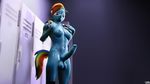  16:9 2016 3d_(artwork) animal_genitalia animal_penis anthro anthrofied areola balls breasts dickgirl digital_media_(artwork) equine erection friendship_is_magic hair hi_res horse intersex mammal moreuselesssource_(artist) my_little_pony nipples nude penis pony rainbow_dash_(mlp) smile solo source_filmmaker 