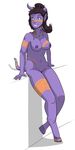  big_boob draenei female hi_res humanoid painting purple_skin solo video_games warcraft xc404 