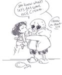  animated_skeleton bone clothed clothing comic crying dialogue english_text frying_pan harblkun_(artist) human male mammal melee_weapon not_furry protagonist_(undertale) sans_(undertale) skeleton sweat tears text undead undertale video_games weapon 