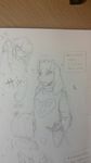  anthro better_version_at_source boss_monster caprine clothed clothing female general: goat mammal protagonist_(undertale) simple_background sketch toriel traditional_media_(artwork) undertale unusualsombrero video_games 
