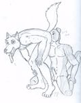  absurd_res anal balls border_collie canine collie dog erection hi_res male male/male mammal nude oral pickles-hyena rimming sex simple_background sketch 