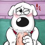  ! anthro blush brian_griffin canine cum cum_in_mouth cum_inside disembodied_penis dog duo family_guy fellatio human male male/male mammal oral penis sex solo_focus syaokitty 