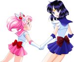  aliasing chibiusa jpeg_artifacts mizuha sailor_moon seifuku tomoe_hotaru 