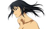  428 alphard black_hair canaan collarbone highres long_hair nude solo transparent_background vector_trace 