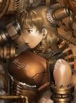  alien1452 armor breasts copyright_request corset lace large_breasts solo steampunk twintails upper_body 