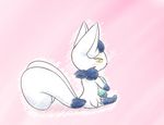  2_tails blush egg female fur meowstic multi_tail nintendo pok&eacute;mon red_eyes ripplefox solo video_games white_fur yellow_sclera 