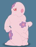  anthro anthrofied balls blue_background erection half-closed_eyes hi_res humanoid_penis kneeling male mammal munna navel nintendo nude overweight overweight_male partially_retracted_foreskin penis pink_eyes pink_skin pok&eacute;mon pok&eacute;morph posexe simple_background slightly_chubby solo uncut video_games 