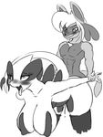  ambiguous_penetration anthro anu big_breasts breasts duo female fucked_silly hi_res legendary_pok&eacute;mon lucario lugia male male/female monochrome nintendo penetration pok&eacute;mon seii3 sex simple_background video_games white_background zxx3 