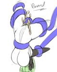  absurd_res breasts cum female green_hair hair hi_res legendary_pok&eacute;mon meloetta nintendo pok&eacute;mon pussy quin-nsfw simple_background sketch solo tentacles video_games white_background 